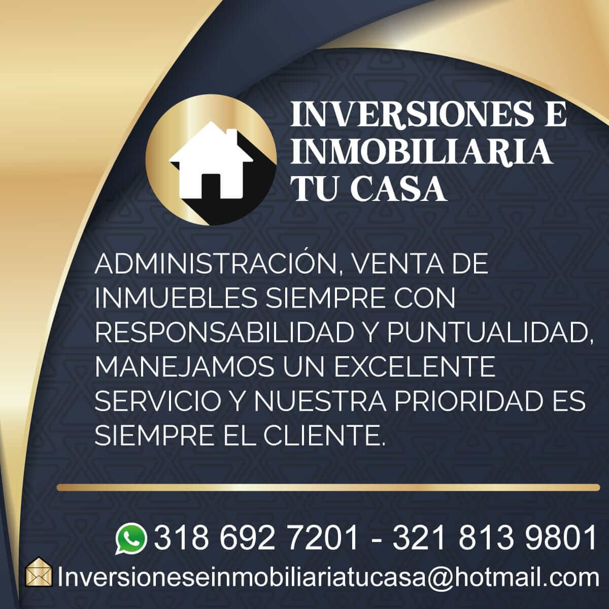 Inversiones e inmobiliaria tu casa