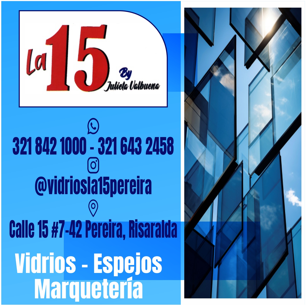 VIDRIOS LA 15